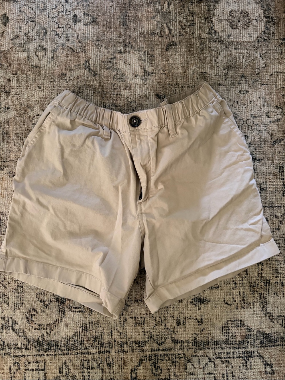 chubbies Beige Flat-Front Casual Shorts